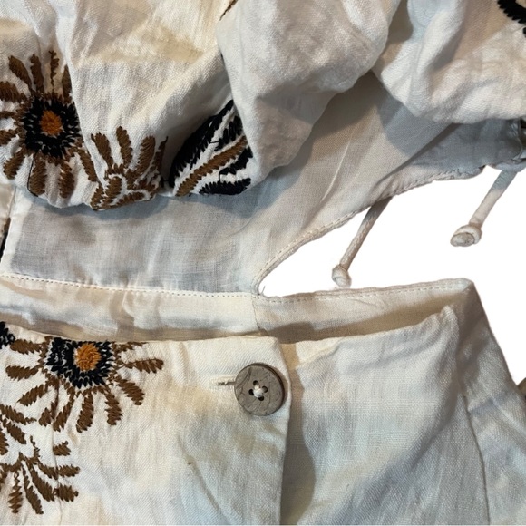 Free People NWT Sardinia Cut-out Detail Mini Dress In Ivory-white - Picture 12 of 15